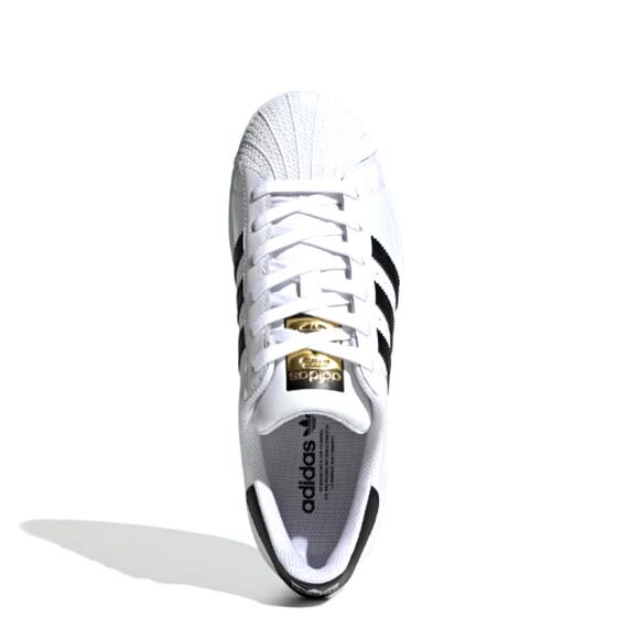 Adidas Women's Cloud White Core Black Originals Superstar Shoes Size 8.5 - Picture 12 of 12